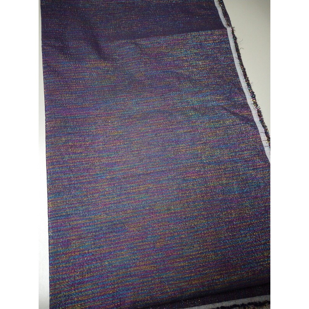 2 Yards & 1 Yards 2 Pcs Purple Glitter Fabric